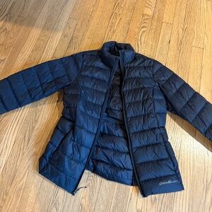 Eddie Bauer Black Down Jacket--Small